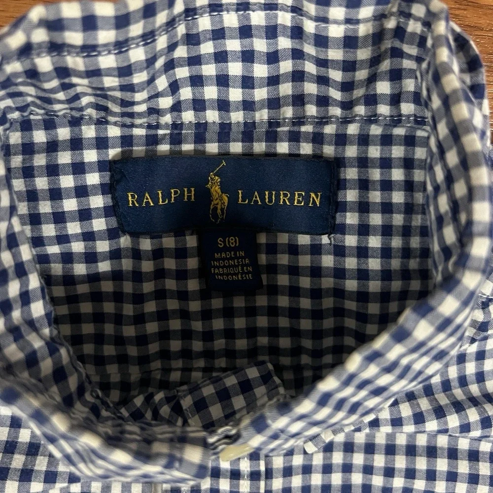 Bundle Of 2 Boys Ralph Lauren Button Down Shirts Small 8